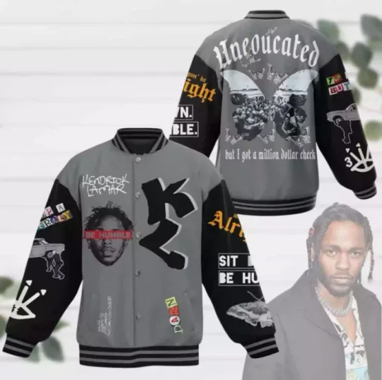 Kendrick Lamar Baseball Jacket, Funny Hip Hop Jacket Men