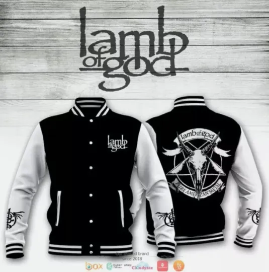 Lamb of God Pure Ameri.can Metal Baseball Jacket