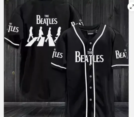 The Beatles Rock Music Band Baseball Jersey Print baseball jersey