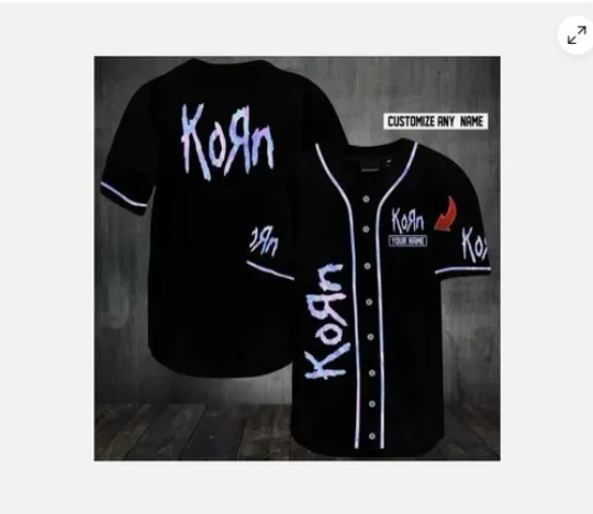 Persionalized Korn Rock Baseball Jersey baseball jersey