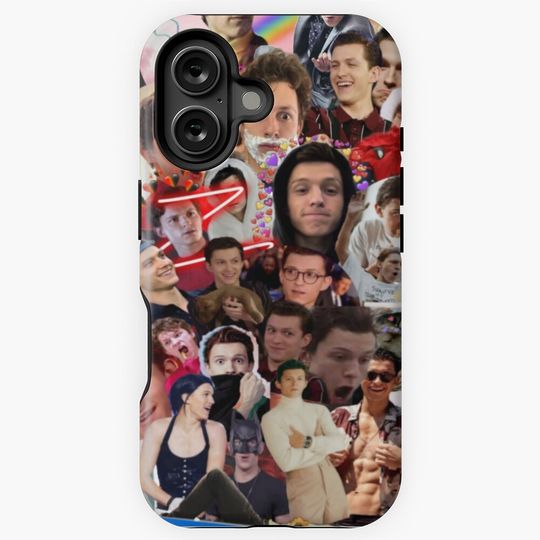 Tom Holland Collage iPhone Case