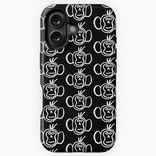 Fitz's Monkey (White) iPhone Case