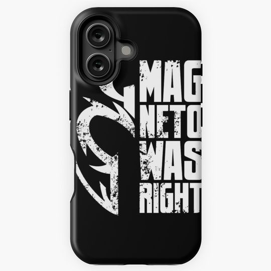 Magneto Was Right - White iPhone Case