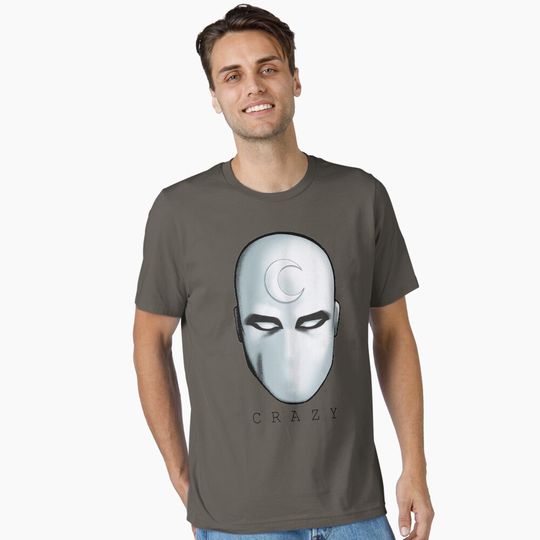 CRAZY - Moon Knight (Mr Knight) Headshot Essential T-Shirt