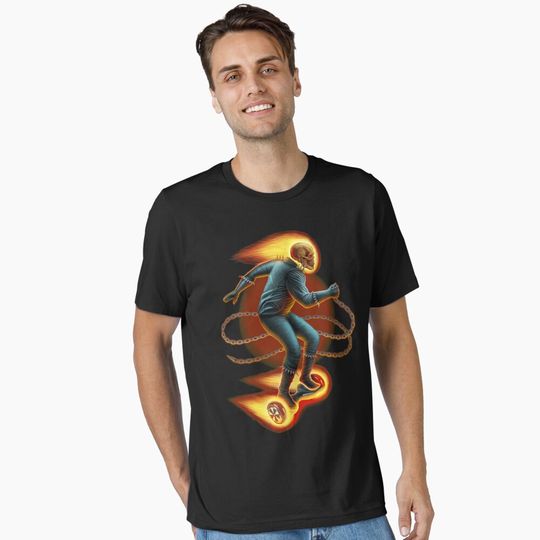 Ghost Rider On A Hoverboard Essential T-Shirt