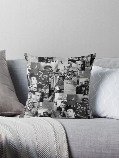 Chris Evans light grey edit Pillow