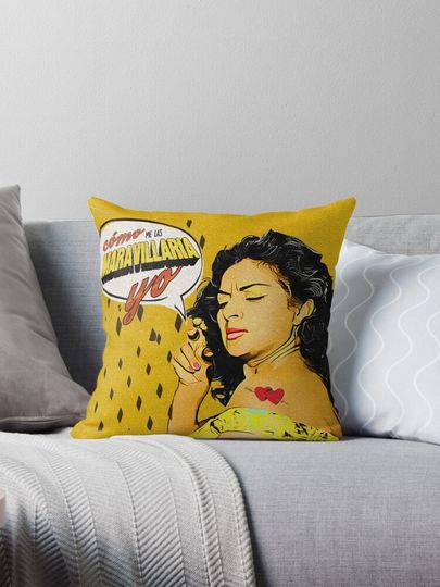 Lola Flores How I Would Marvel You Vintage Comics Pillow