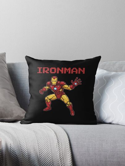 Pixel Ironman Pillow