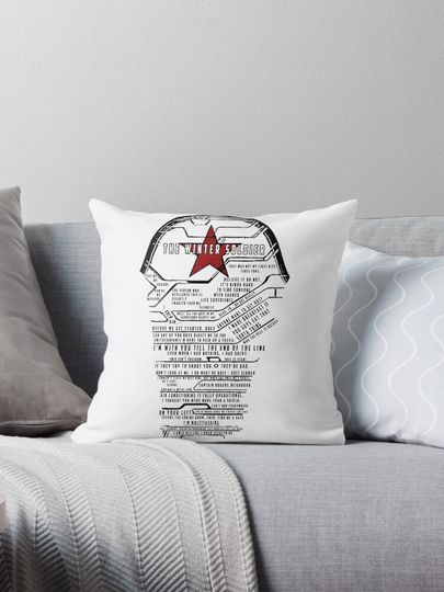 The Winter Soldier Quotes Pillow