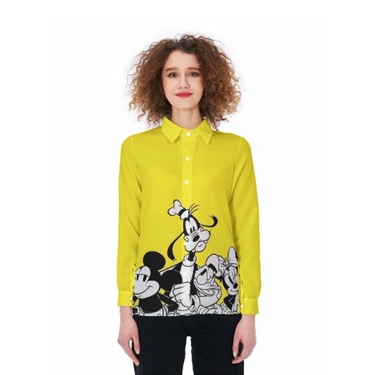 Mickey and Friends Women Blouses Shirt, Minnie Pluto Donald Shirt, Cartoon Women Blouses Shirt, Magic Kingdom Shirt, Summer Trip Gift