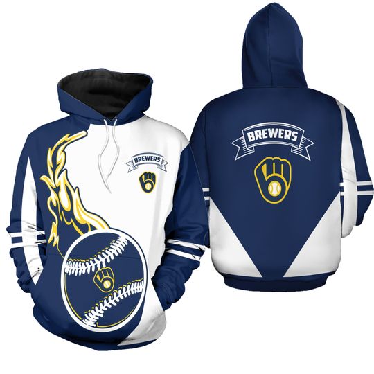 Milwaukes Team Brewers  Hoodie,Sport Baseball Men and Women Hoodie
