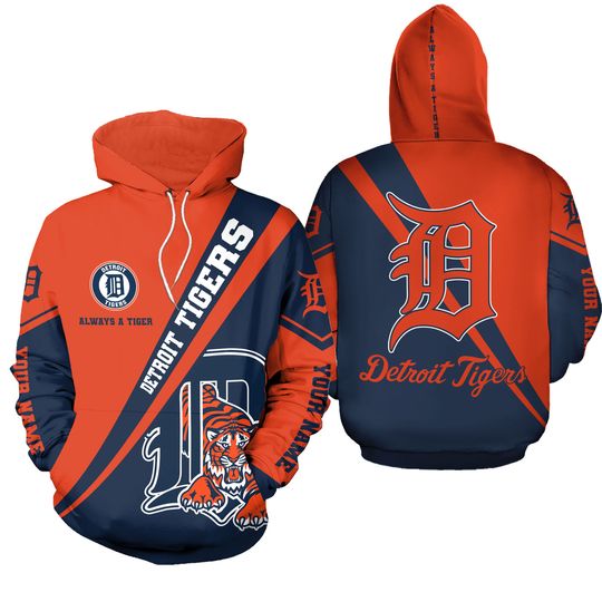 Detroit Baseball Team Tigerss 3D Hoodie