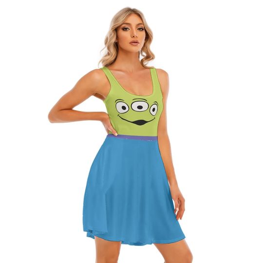 Discover Womens Disney Pixar Alien Dress Toy Story Pizza Planet costume run Disney outfit