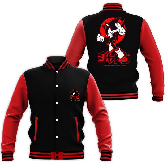 Sonic the Hedgehog Shadow Ultimate Lifeform Varsity Jacket