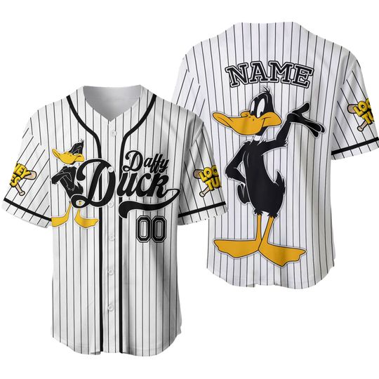 Custom Looney Tune Daffy Duck Simple Baseball, Cartoon Team Outfit
