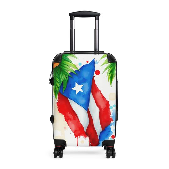 Colorful Travel Suitcase Vibrant Luggage with Tropical Vibes Ideal for Vacationers, Summer Holidays, Beach Lovers, Easy