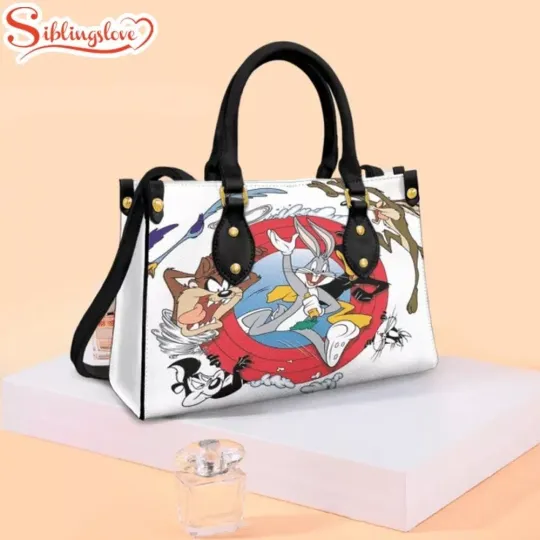 Looney Tunes Leather Handbag, Looney Tunes Cartoon Lovers Gift