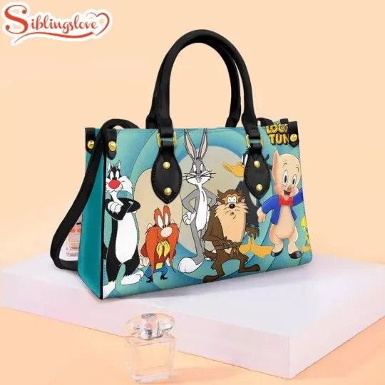Looney Tunes Leather Handbag, Looney Tunes Cartoon Lovers Gift