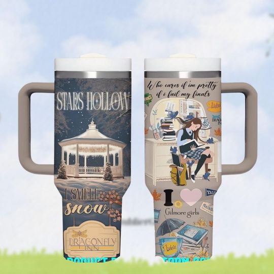 Gilmore Girls TV Series Tumbler, Stars Hollow Tumbler 40oz, 90s TV Show Tumbler, Stars Hollow Gilmore Girls Tumbler