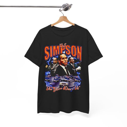 OJ Simpson v1 Los Angeles Reggie Bush T Shirt Throwback Oversize 90s Homage Funny Classic Graphic Bootleg Best Seller Vintage Hip Hop