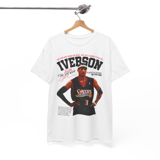 Allen Iverson v15 Philadelphia Sixxers Joel Embid Ben Simmons Danny Green Charles Barkley Tobias Harris Julias Irving NBA Vintage Bootleg