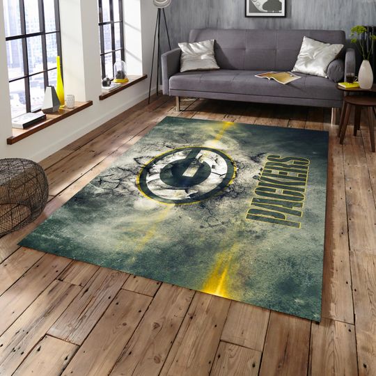 Green Bay Packers football Themed Rug