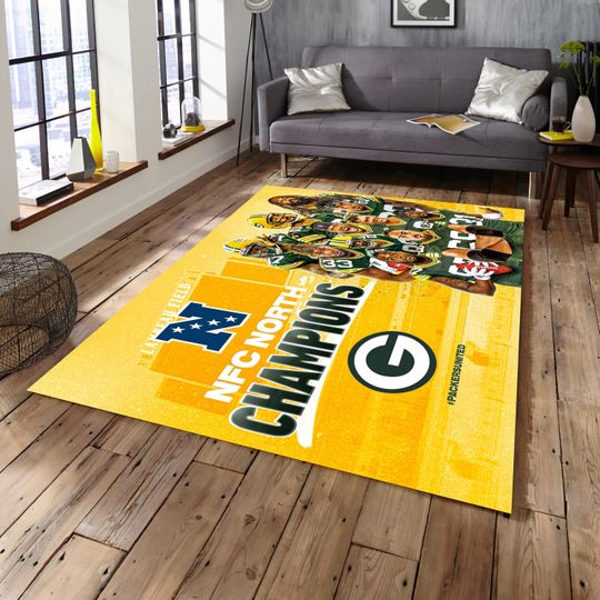 Green Bay Packers football Rug