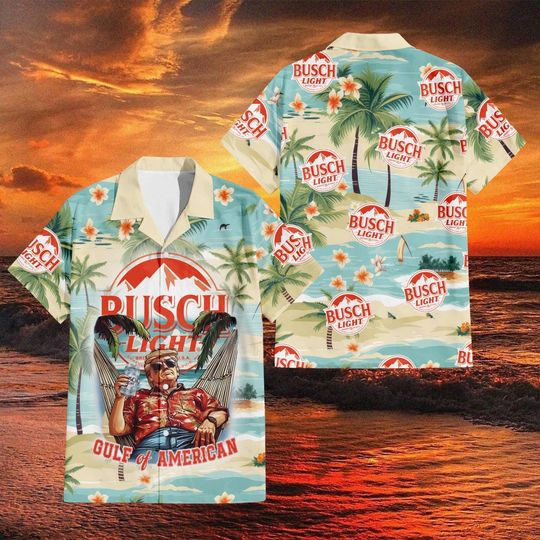 Funny Trump Gulf of America Hawaiian Shirt Men Women, Gulf of America Trump Floral Aloha Button Down Shirt for Hawaiian Shirt,Hawaiian Shirt
