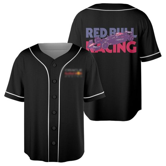Red Bu-ll Racing F-1 Jersey, Oversized Heavyweight Streetwear Jesey, DTG Printed Back Graphic Jersey, For 1 Motorsport Fan Apparel
