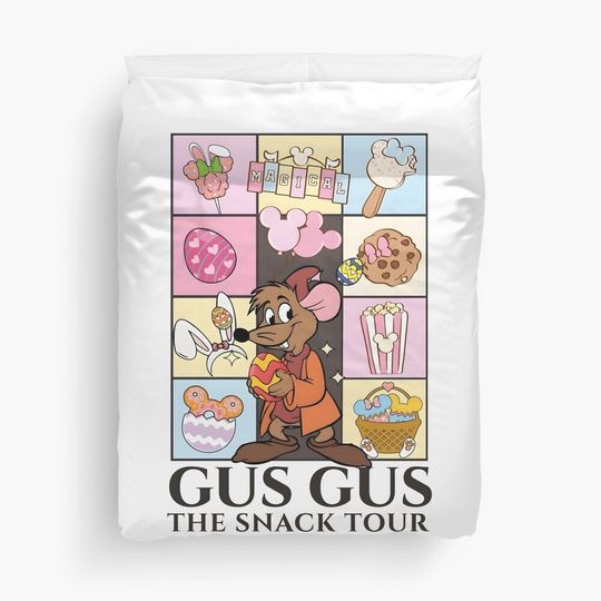 Easter Lookin' Like A Snack Jaq Gus Gus the Snack Tour Duvet Cover