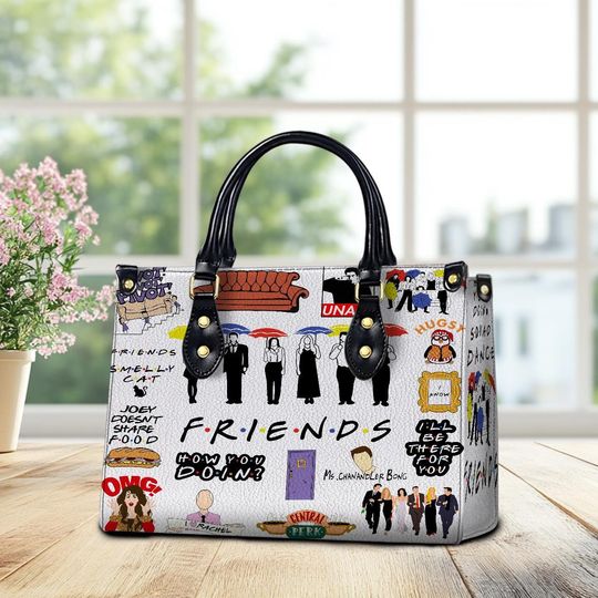 Friends Show Leather Handbag, Friends Woman Handbag, Mother's Day Gift For Mom