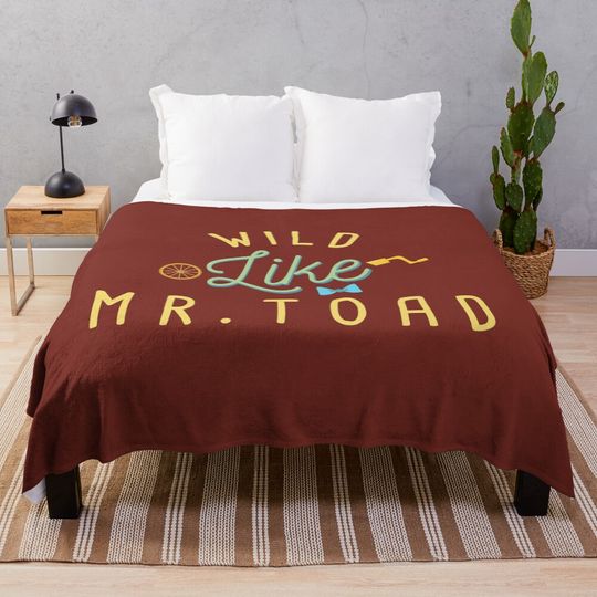 Wild Like Mr. Toad Throw Blanket