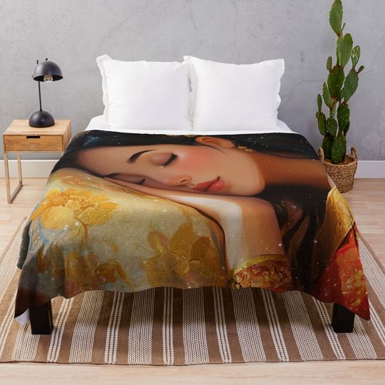 Sleeping Mulan Disney Princess Throw Blanket
