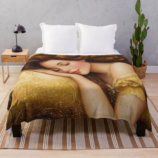 Sleeping Belle Disney Princess Throw Blanket