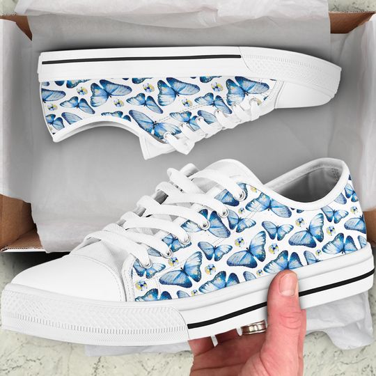 Butterfly Storm Women's Low Top Shoe, Animal Lover Gifts for Mother's Day, Low Top Shoes