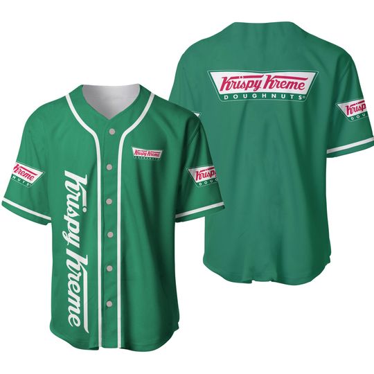 Discover Krispy Kreme Baseball Jersey, Fast Food Lover Jersey Shirt