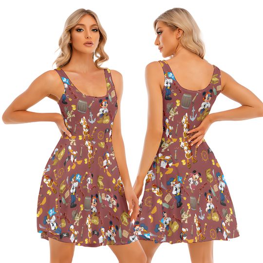 Mickey Pirate Dress , Disney Cruise dress, Pirate Night Dress ,Disney Cruise Outfit