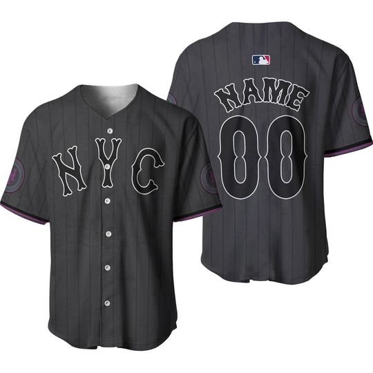 Custom NY Team METS Lindor/Pete Alonso 2024 Player Print Jersey