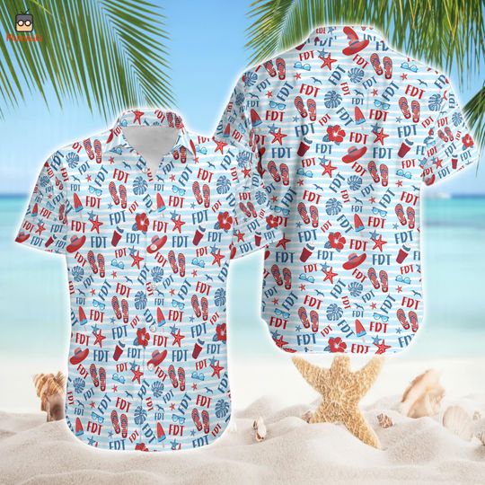 Subtle FDT Hawaiian Shirt, Subtle Anti Trump Hawaiian Shirt, Anti Trump Feminist Hawaii Shirt, Summer Beach Shirt, Family Vacation Shirt