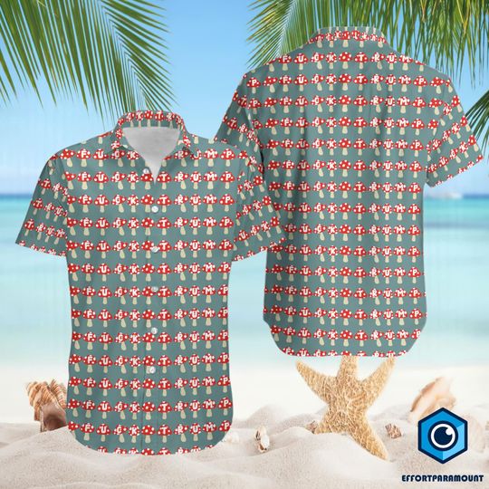 Subtle Mushroom Anti Trump Haiwaiian Shirt, Anti Trump Shirt, FDT Hawaiian Shirt, Trump Hater Shirt, Summer Vacation Shirt