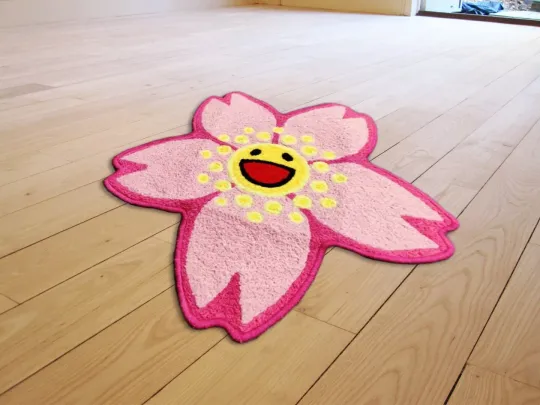 Takashi Murakami Flower Area Carpet Living Room Rugs Bedroom Floor Mat Carpet Pi