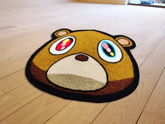 New Kanye West Takashi Murakami Graduation Bear Carpet Hypebeast Living Room Rug