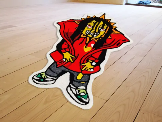 Chief Keef Sosa Glory Boyz Glo Gang Emoji Gang Floor Mat Carpet Living Room Rugs