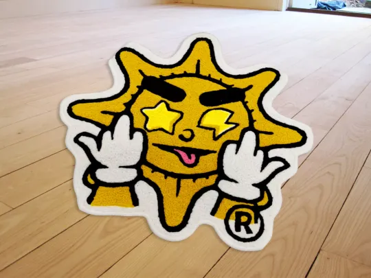 Chief Keef Sosa Glory Boyz Glo Gang Emoji Gang Floor Mat Carpet Living Room Rugs