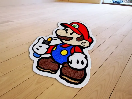 Nintendo Super Mario Floor Mat Modern Accent Carpet Living Room Area Runner Rugs