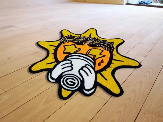 Chief Keef Glory Glo Gang Logo Floor Mat Area Carpets Living Room Accent Rugs