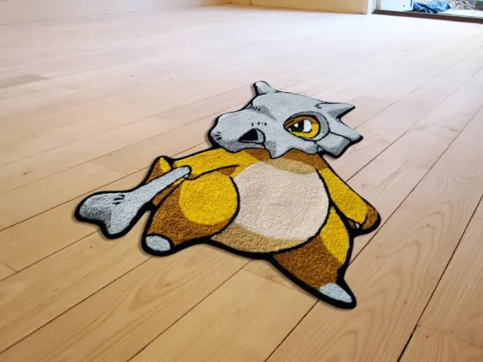 Cubone Japanese Anime Living Room Carpet Area Bedroom Modern Accent Runner Rugs