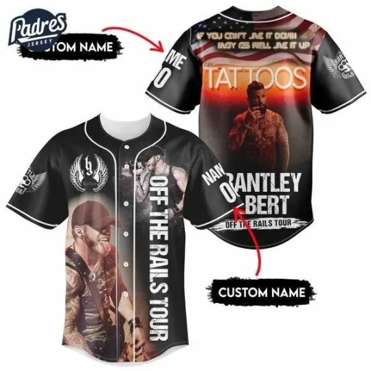 Brantley Gilbert Tour 2025 Baseball Jersey