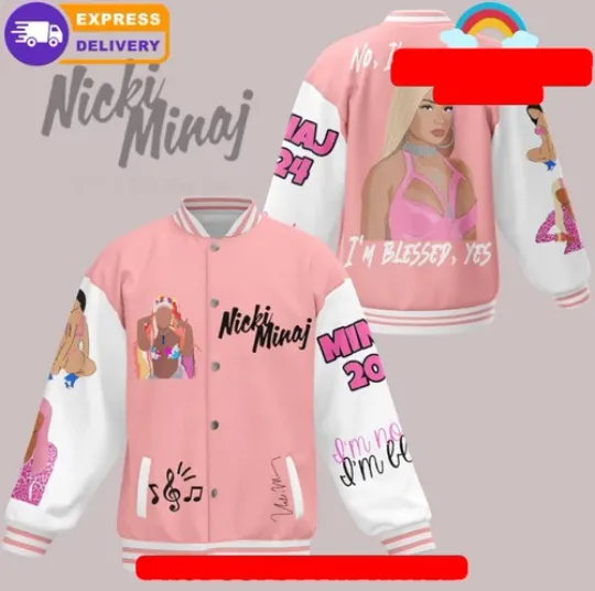 Nicki Minaj No Im Not Lucky Baseball Jacket