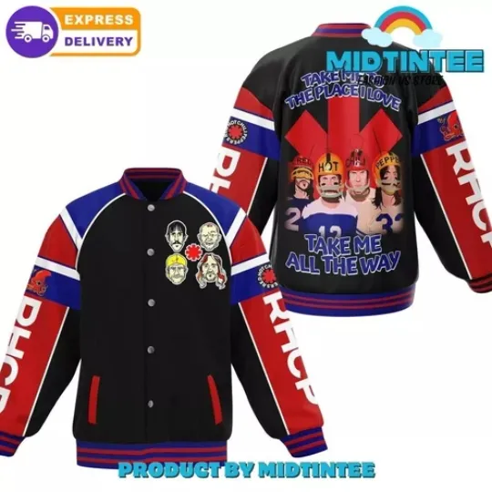 Red Hot Chili Peppers Rock Band Baseball Jacket